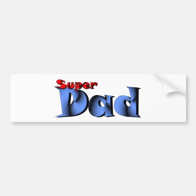 Super Vater Autoaufkleber (Vorne)