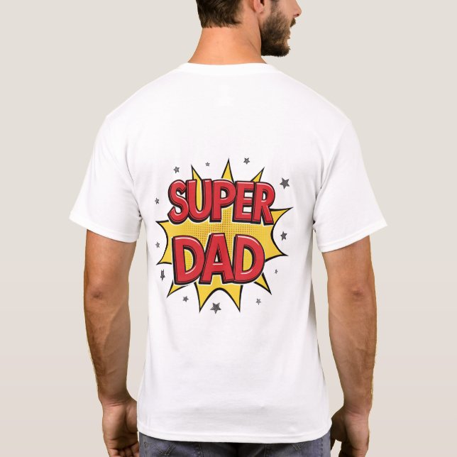 Super Vater Avengers Basic T - Shirt - Special Edi (Rückseite)