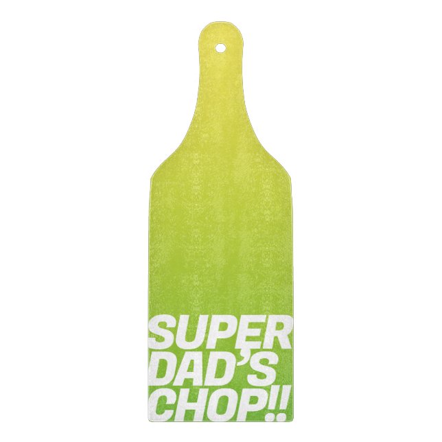 Super Vater Chop | Funny message Schneidebrett (Vorderseite)