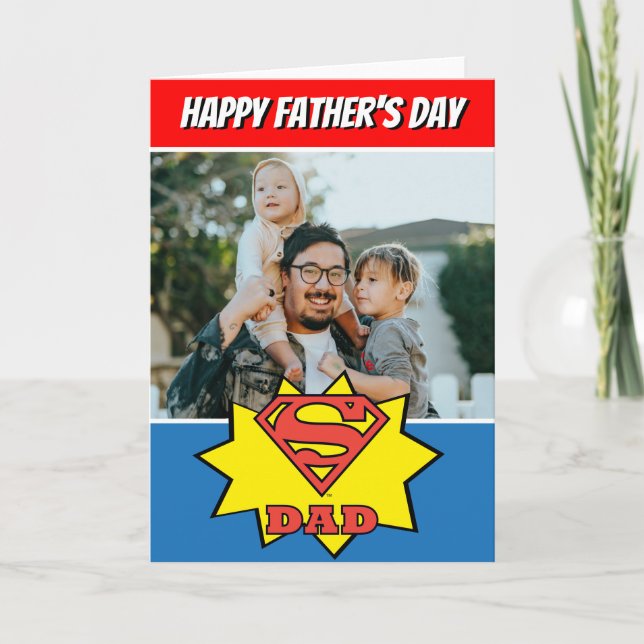 Super Vater Custom Foto Card Karte (Vorderseite)