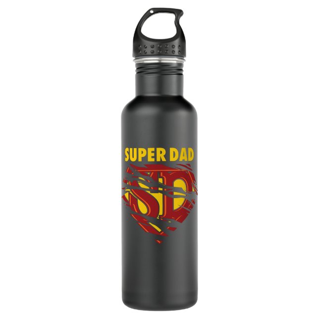 Super Vater Edelstahlflasche (Vorderseite)