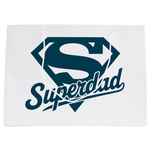 Super Vater Ever Große Geschenktüte (Vorderseite)