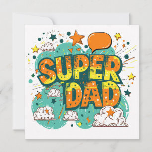 Super Vater Feiertagskarte