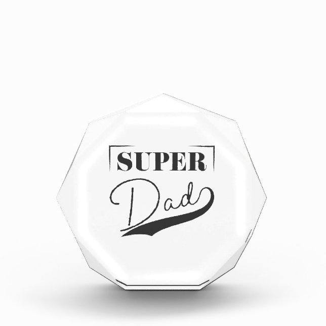 Super Vater Fotoblock (Vorderseite)