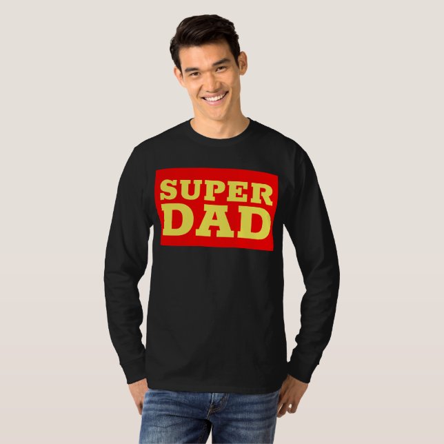 SUPER VATER FUNNY T - SHIRT (Vorne ganz)