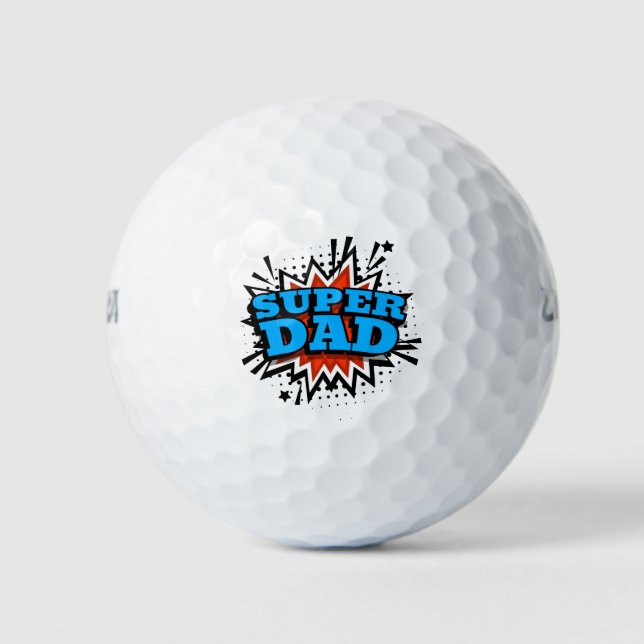 Super Vater Golf Balls Golfball (Vorderseite)