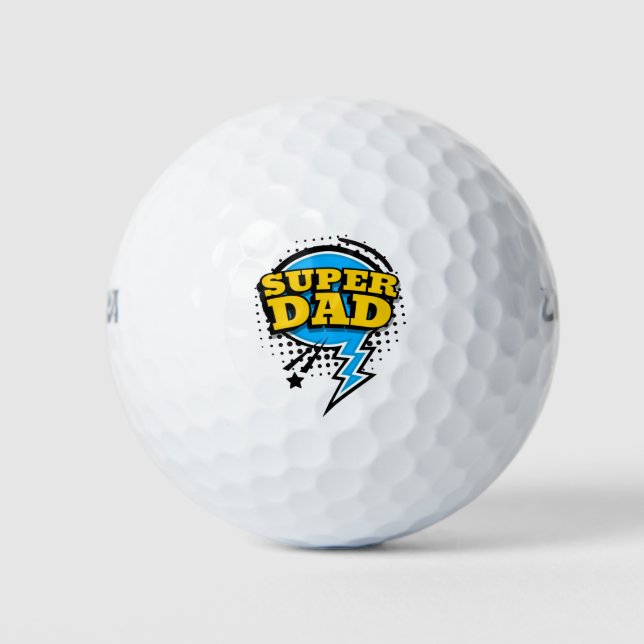 Super Vater Golf Balls Golfball (Vorderseite)