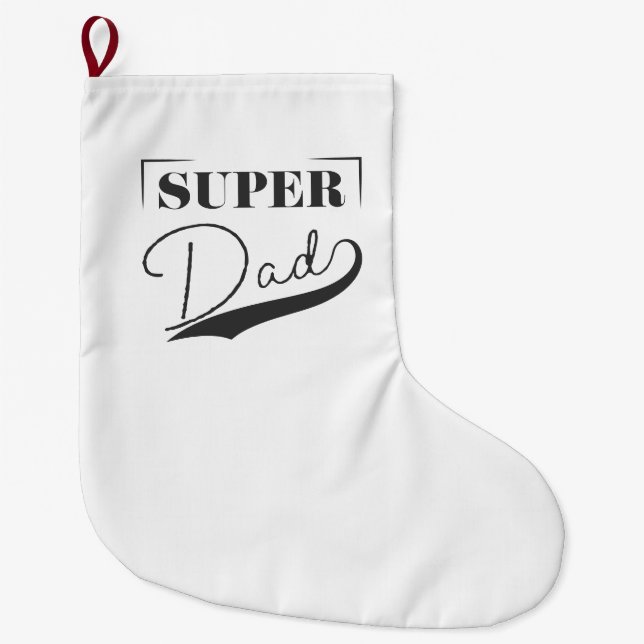 Super Vater Großer Weihnachtsstrumpf (Vorderseite)