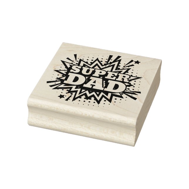 Super Vater Gummistempel (Stempel)