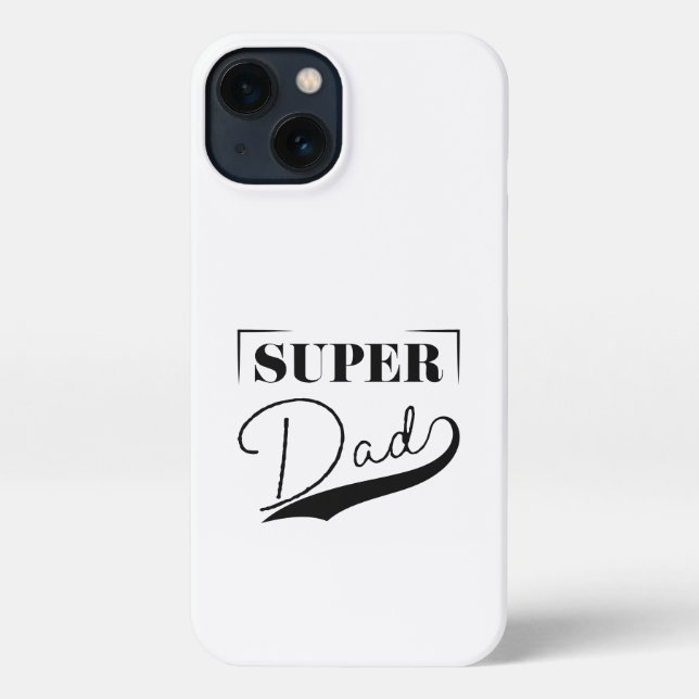 Super Vater iPhone Hülle (Rückseite)