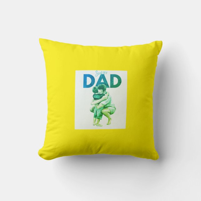 Super Vater Kissen (Vorderseite)