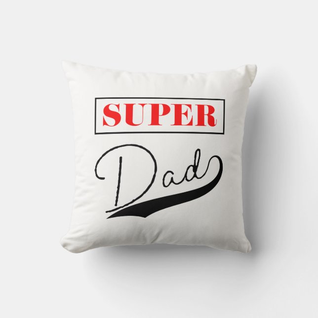 Super Vater Kissen (Vorderseite)