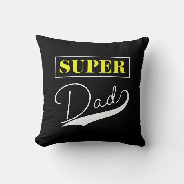 Super Vater Kissen (Vorderseite)