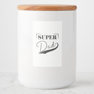 Super Vater Lebensmitteletikett