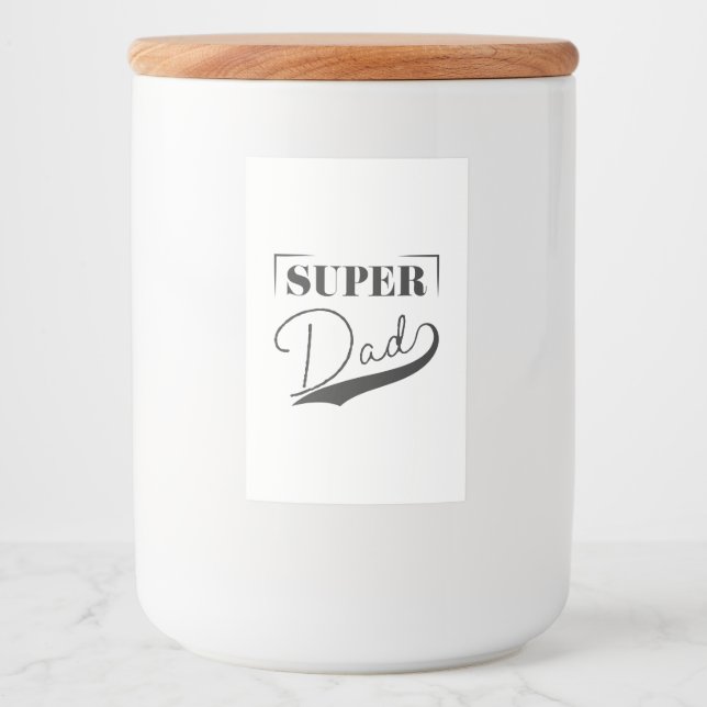 Super Vater Lebensmitteletikett (Vorderseite)