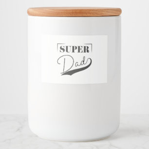 Super Vater Lebensmitteletikett
