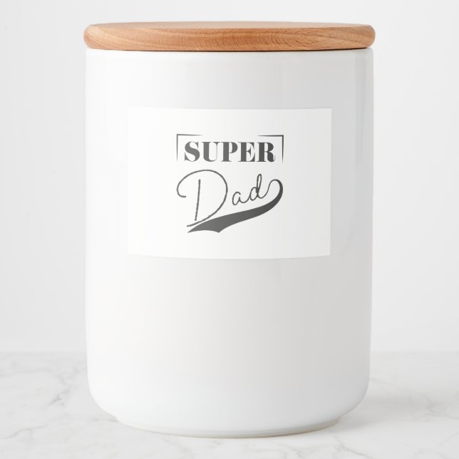 Super Vater Lebensmitteletikett (Vorderseite)