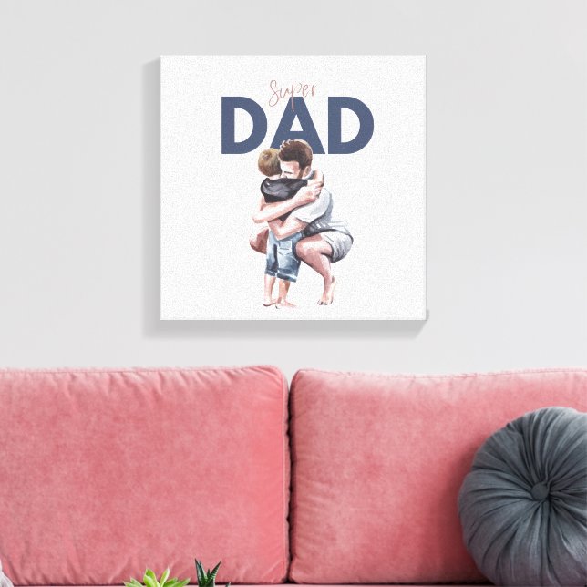 Super Vater Leinwanddruck (Insitu (Wohnzimmer))