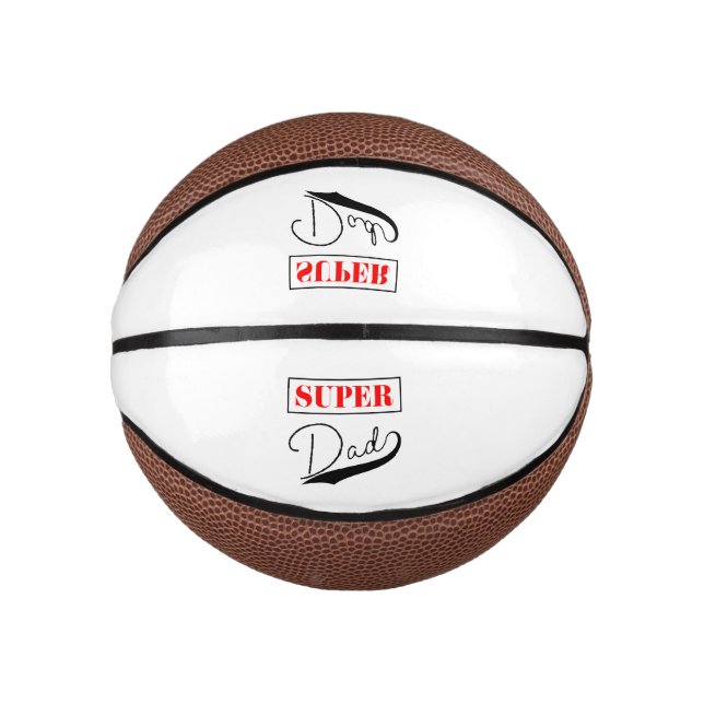 Super Vater Mini Basketball (Vorderseite)
