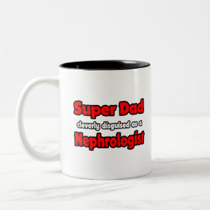 Super Vater ... Nephrologe Zweifarbige Tasse