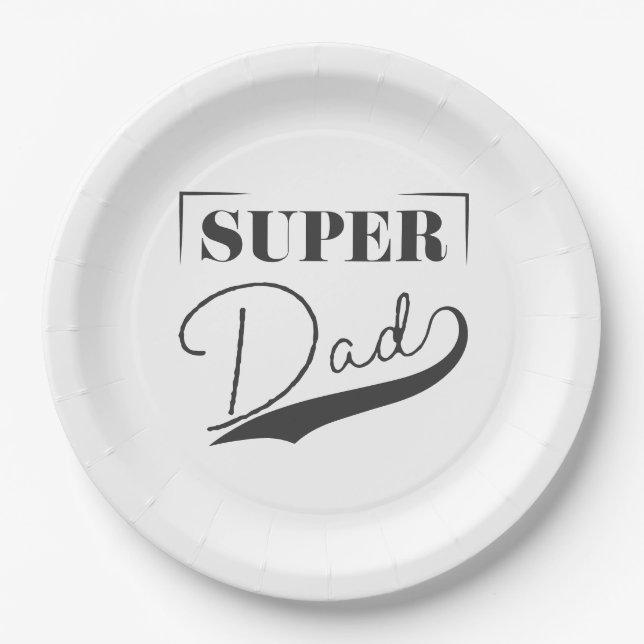 Super Vater Pappteller (Vorderseite)