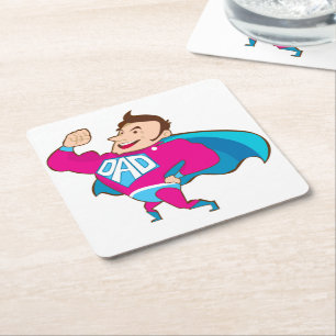 SUPER VATER RECHTECKIGER PAPPUNTERSETZER