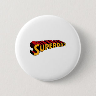 Super Vater Superdad Funny Superhero Vater Button