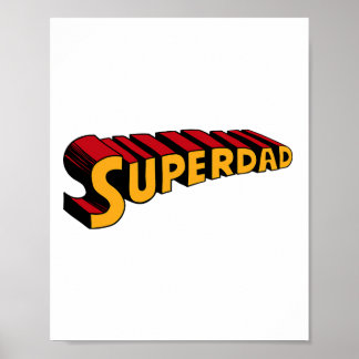 Super Vater Superdad Funny Superhero Vater Poster