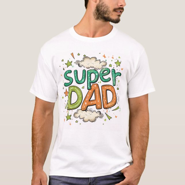 Super Vater T-Shirt (Vorderseite)