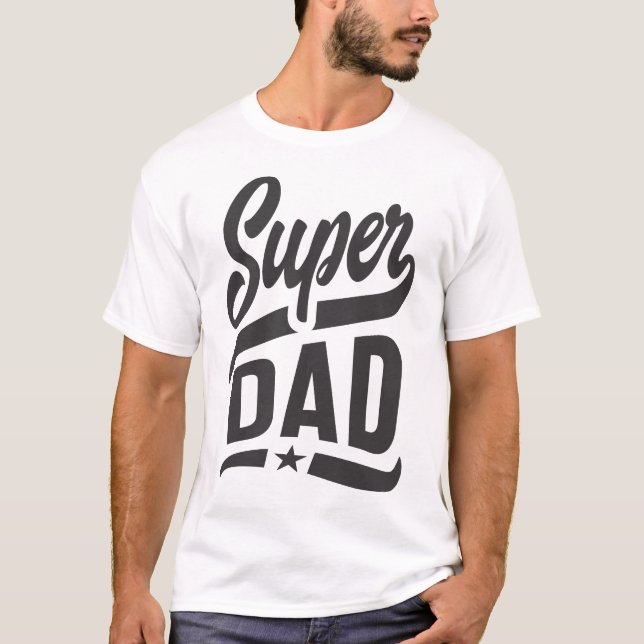 Super Vater T-Shirt (Vorderseite)