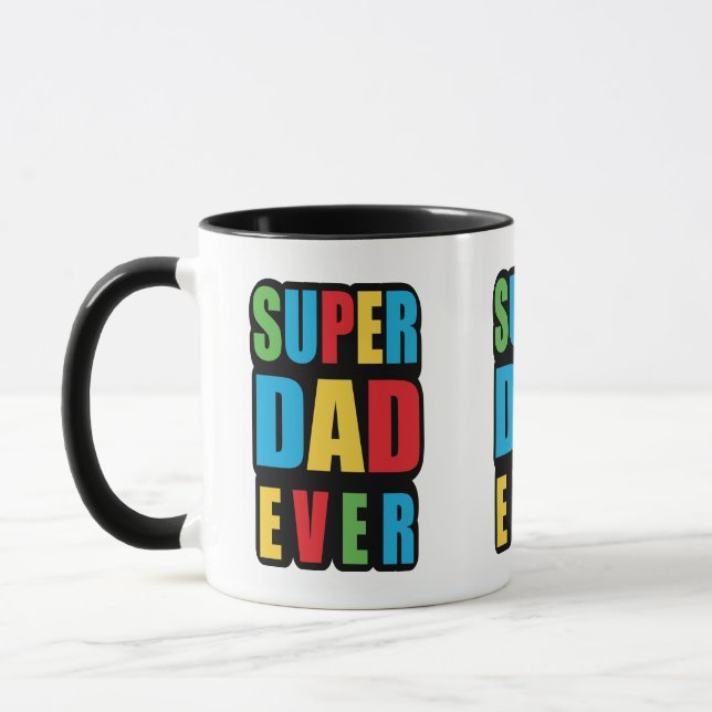 Super Vater Tasse - Vater Geschenk für Vater, Väte (Links)