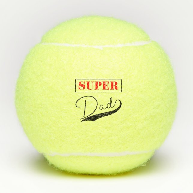 Super Vater Tennisbälle (Vorderseite)