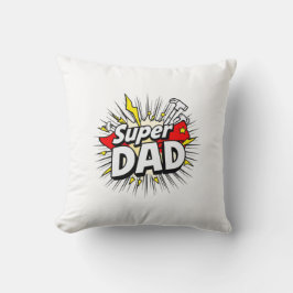 Super Vater Throw Kissen - Heroischer Komfort für 