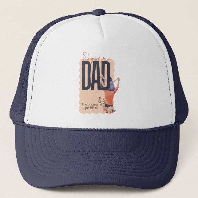 Super Vater Truckerkappe (Vorderseite)