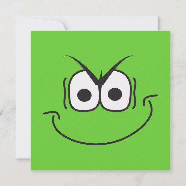 Super Villain Birthday Party Einladung Green (Vorderseite)