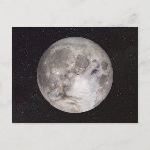 Super Wolf Moon Postkarte