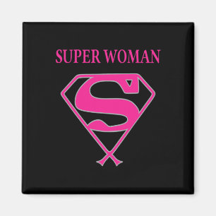 Super Woman (Brustkrebs-Bewusstsein) Magnet