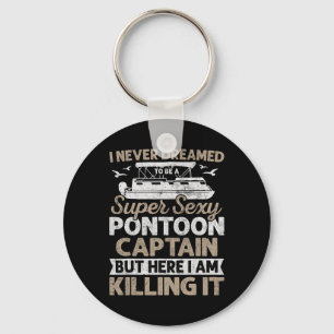 Super Y Pontoon Kapitän Geschenke Lustiges Pontoon Schlüsselanhänger