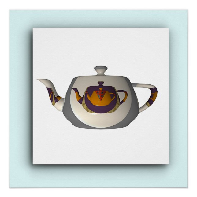 Superated Teapots Kitchen Poster (Vorderseite)