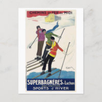 Superbagnères-Luchon France Vintage Poster 1929