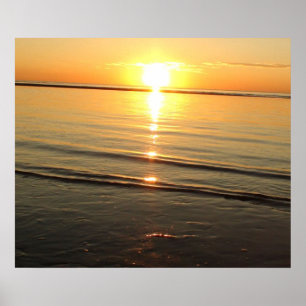 Superbe affiche du coucher de soleil