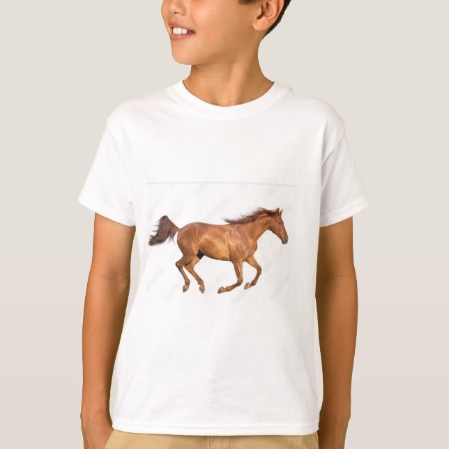 Superbe conception de T-shirt Cheval de course (Devant)