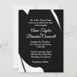 Superbe Faire-part de mariage du soir Abstrait