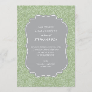 Superbe Invitation Floral Party (Sage)