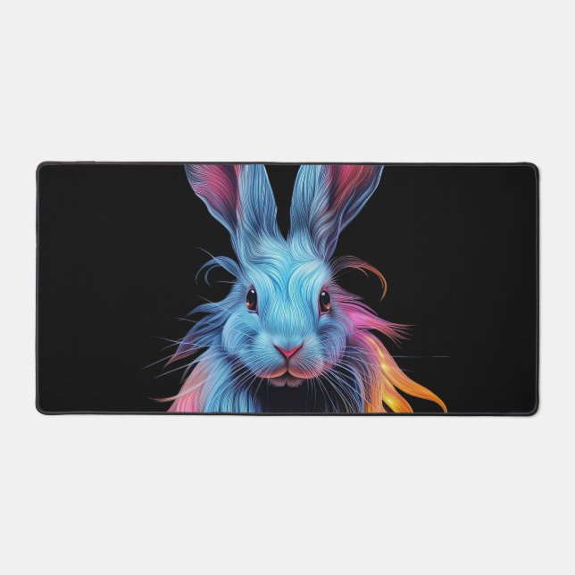 Superbe Lapin Bleu en feu (Recto)