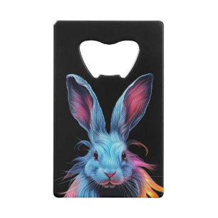 Superbe Lapin Bleu en feu