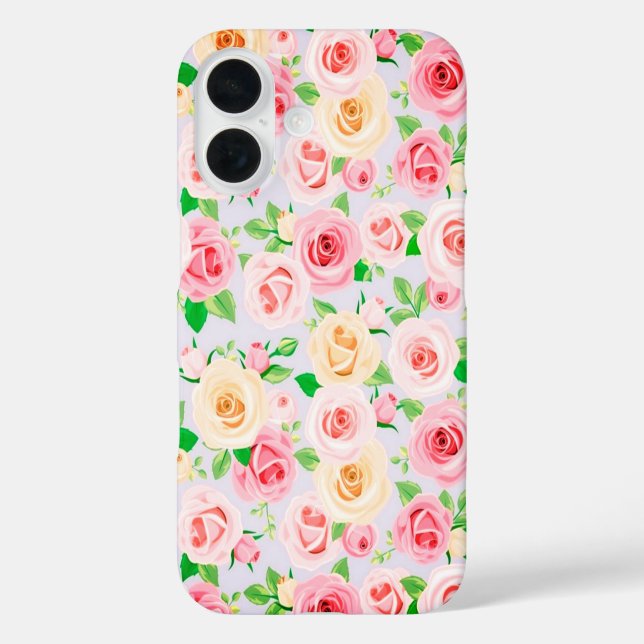 Superbe rose blanche roses Coque-Mate coque iphone (Verso)