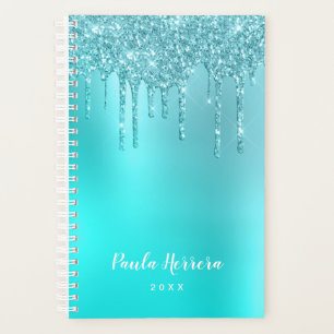 Superbes gouttes de menthe bleu aqua & parties sci