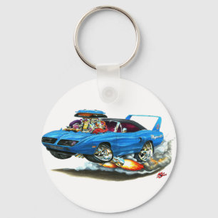 Superbird Blau-Auto 1970 Schlüsselanhänger
