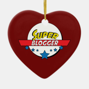SuperBlogger, #Blogger Keramik Ornament